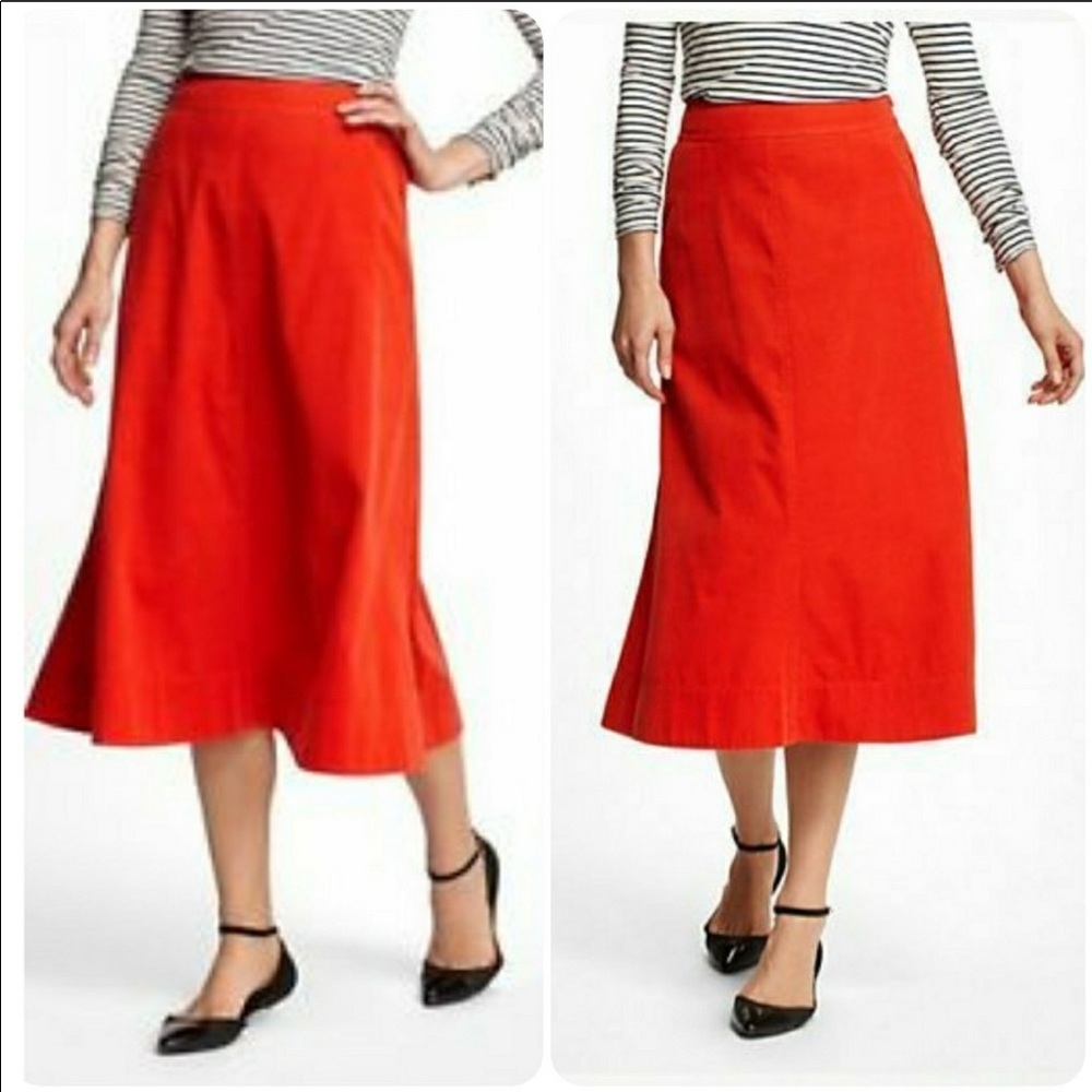 ANTHRO Vanessa Virginia Fine Wale Corduroy Skirt